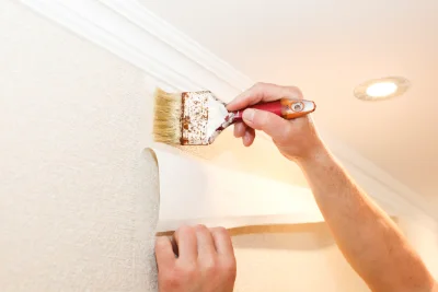 Pose de papier peint à Ittenheim — revêtements muraux et toiles de verre